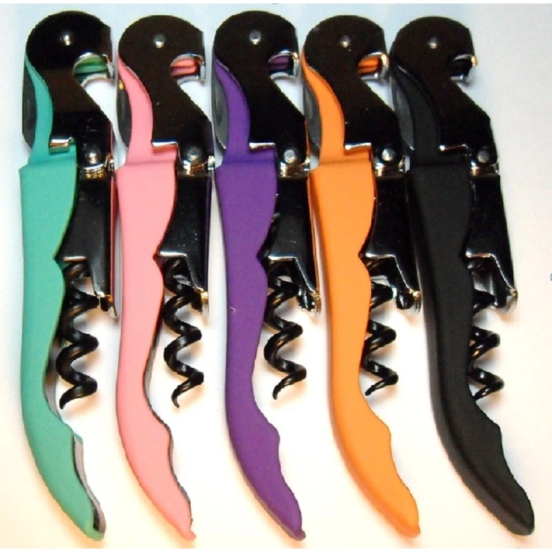 TIPSY Wine Accessories Soft Velvet Touch Waiters Double Hinge Corkscrew