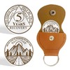 IELCJJ 5 Years Triplate Sobriety Coin - Sobriety Chip -