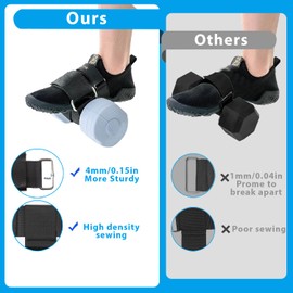 Feet Weight Lifting,Adjustable Dumbbell Foot Attachment for Hip Flexor Raises,Leg Lift Exercise Equipment Dumbbell Ankle Strap