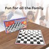 DIVCHI Draughts Game - Traditional Checkers Board Game for Children