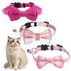 FDGGT Pack of 3 Bow Collar, Adjustable Pet Collar, Cute