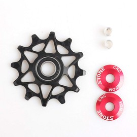 stone Rear Derailleur Pulleys Wheels 10T 12 T 14T 16T Suitable Mountain Bike Road Bike Adult Bicycle Trekking Bike(10T Hollow)