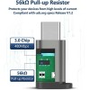 JSAUX Micro USB (Female) to USB C Adapter 4-Pack, Aluminum