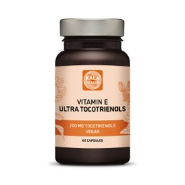 Kala Health Ultra Tocotrienol 200mg Vitamin E Vegan – All 4 tocotrienols - Alpha Tocotrienol + Beta Tocotrienol + Gamma Tocotrienol + Delta Tocotrienol – No Tocopherols - Unique Tocotrienol Complex