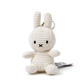 Marks International BON TON TOYS Corduroy Miffy Keychain 10cm White