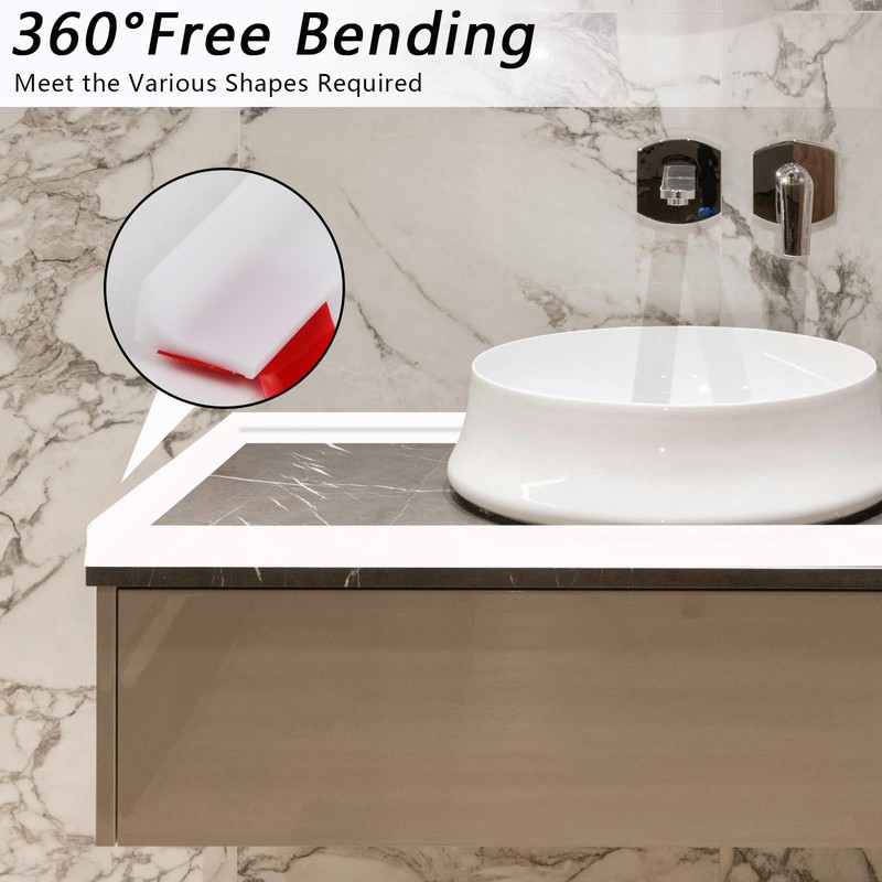 39 Inch Shower Threshold Water Dam, Silicone Barrier Shower Door