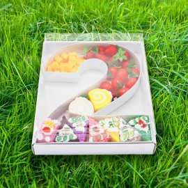 12inch Birthday Party Dust Cover Filable Cardboard Alphabet Boxes Letter Shaped Gift BoxColor: White, Size: Q
