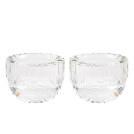 Crystal Tealight Candle Holders for Wedding Centerpieces, Christmas Table Decor, Party Decorations, Home Holders (2 PCS)