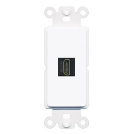 RiteAV 1 Port HDMI-Black Wall Plate Insert Module Rocker [White]