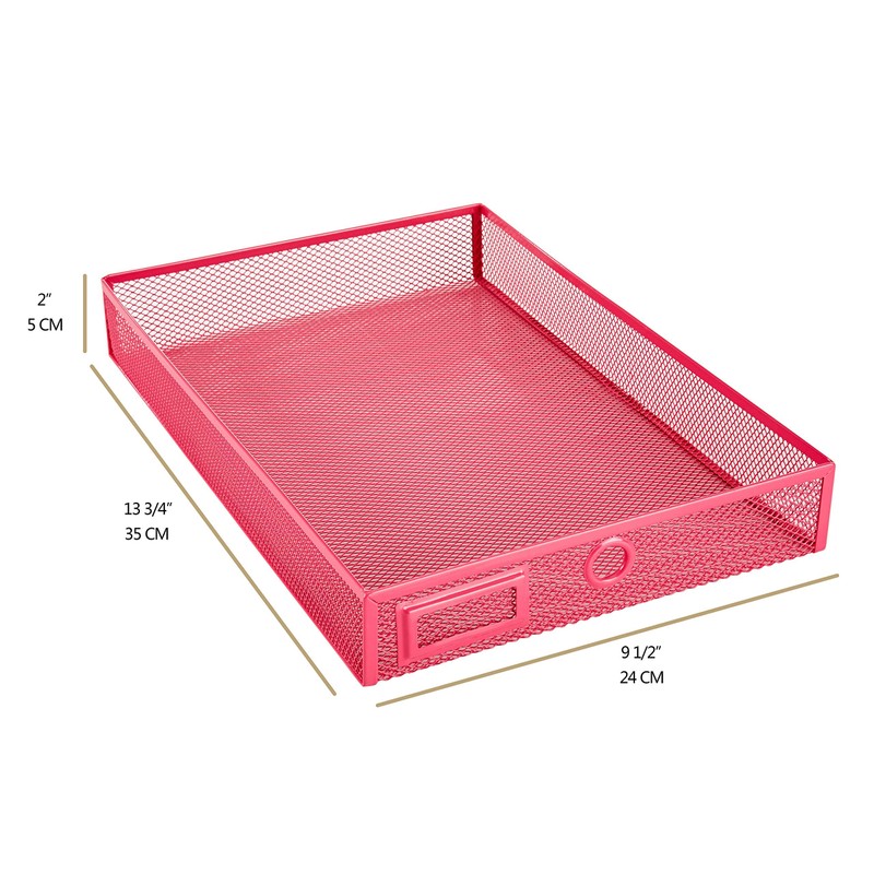 Annova Desk Organizer Wire Mesh 3 Tier Sliding Drawers Paper