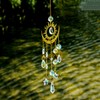 Celestial Sun Catcher for Window and Garden Decor – Gold-Tone