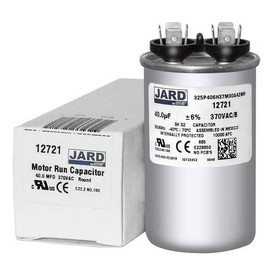 Motor Run Capacitor Round 40 uf MFD 370 Volt VAC 12721