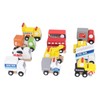 12pcs Wooden Mini Trucks Forward Backward Promote Cognitive Kids Educational