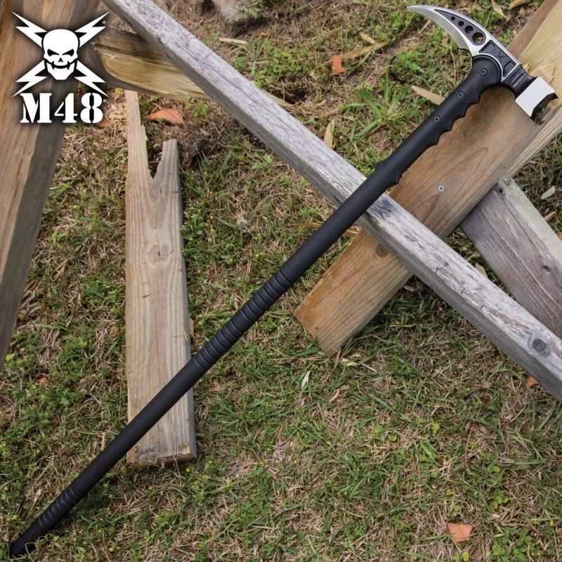 M48 Silver Kommando Survival Hammer, Stainless Steel Head, 37 3/8"