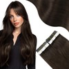 Moresoo Brown Tape in Hair Extensions Seamless Human Hair Tape