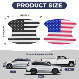 4PCS Car Door Handle Scratch Protector Thicken Car Door Handle Protector are Suitable for Most Car Door Handles Door Handle Coating from Scratches Enhance The Vehicle's Aesthetics (B)