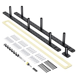 2pcs Floating Shelf Hardware Heavy Duty Hidden Shelf Brackets Support,Wall Mounting Invisible Floating Shelves Bracket with Jig (34" x 4" x 1.5" with Tools)