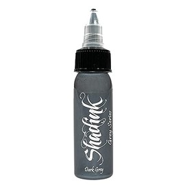 Shadink Grey Tattoo Ink Professional Grey Series Tattooing Inks for Color Portrait, Black & Gray Style (Dark Grey)