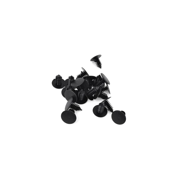 HOPESPANNER 20pcs 8mm Plastic Fastener Rivet Fender& Bumper Shield Retainer,