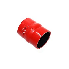 LTI Universal (70mm) 2.75" ID Straight Hump Coupler Silicone Hose 4-Ply Reinforced High Performance 102mm Length (2.75" Red)