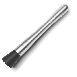 NATURELAND Food-Grad 304 Stainless Steel Cocktail Muddler and Mixing Spoon Home Bar Tool Set -Dishwasher Safe - Create Delicious Mojitos and Other Fruit Based Drinks (8 inch)