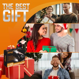 KOOPOOL LED Rechargeable Flashlight Gloves Outdoor Fishing Gloves Tools Glove Lights Finger Unique Cool Gadgets Gifts Idea & Valentines Day Gifts Stocking Stuffers for Men, Dad, Father, Husband