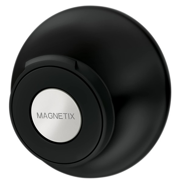 Moen 186117BL Remote Dock for Magnetix Handshowers with Included Wall Bracket or Permanent Waterproof Adhesive Options, Matte Black