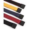 Olata Children’s Elasticated Belt with Plastic Clip Buckle. Black/Red (5-15