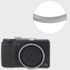 Haoge Silver Grey Metal Decorate Camera Ring for RICOH GR3X/GRIIIX