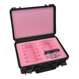 MyCaseBuilder Doro Cases Heavy Duty Hard Drive Storage Case – Protector Travel Carrying Case - Foam Insert Fits 12 x 3.5-Inch PATA/SATA Hard Drives