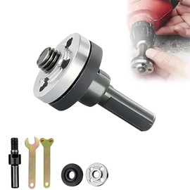 Angle Grinder Connector Set, Conversion Angle Grinding Adapter Connecting Rod Kit for Electric Drill, 10 to 13 mm Drill Arbor Mandrel Adaptor with Spanner
