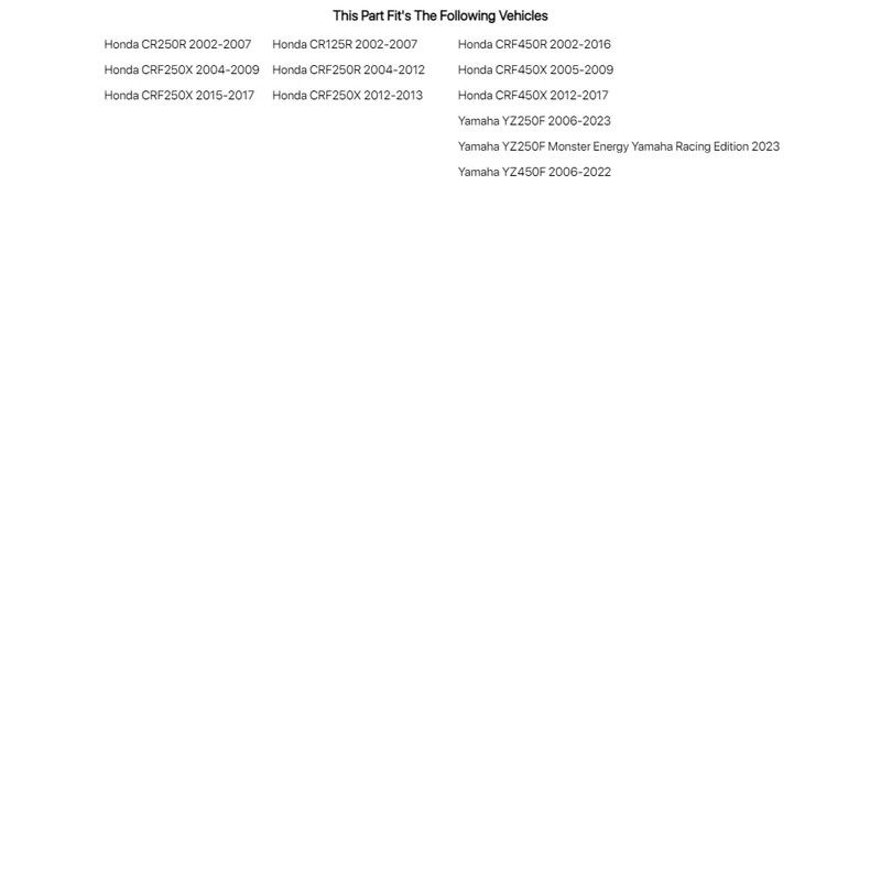 Trail Tech Kickstand Replacement Spring for Yamaha YZ450F 2006-2017