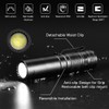 AUCLAYTEC 500 Lumens Tactical Flashlight, 6 Modes Pocket Flashlight Rechargeable