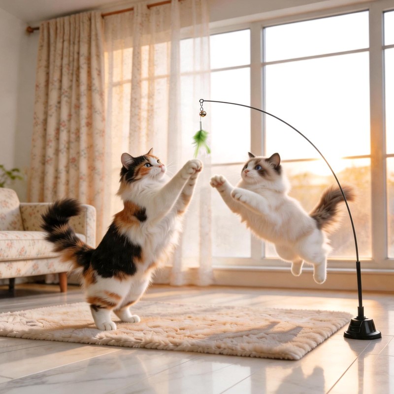 WOWOOF PET Interactive Cat Toys for Indoor Cats, Flying Bird