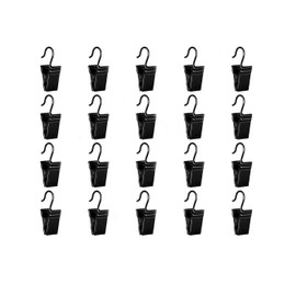 Curtain Clips - 20Pcs Metal Hanging Hooks - Small Metal Curtain Clips - Curtain Clips with Hooks - Curtain Hangers Clips - Small Heavy-Duty Hook Clip - for Clip Photo Home Decoration Art Craft Display