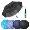 A.Brolly Edinburgh Large Windproof Travel Umbrella - Black, 54 Inch