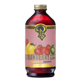 Portland Syrups Strawberry Lemon-Lime Syrup - Summer in a Glass with Tangy Citrus and Sweet Strawberries - Premium Beverage Concentrate for Cocktails, Standalone Sodas, and More - 12 oz with 24 Servings (Pack of 1)