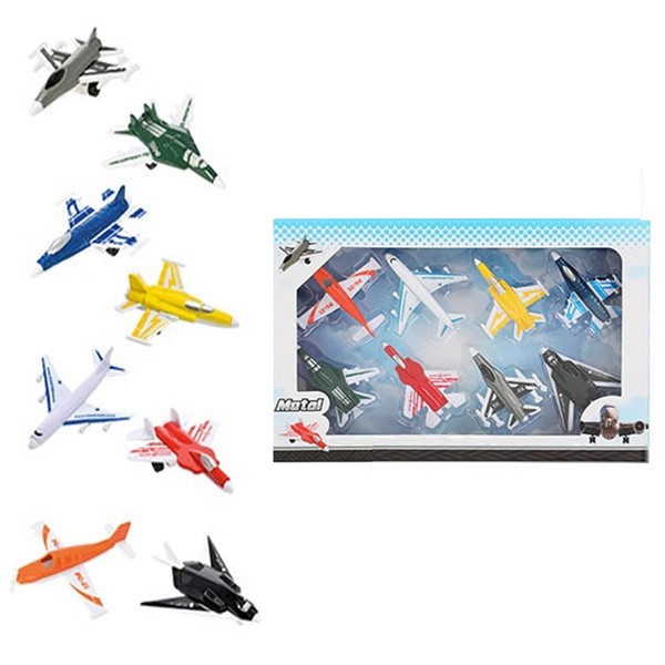 UMKYTOYS 8 Air Force Fighter Planes Best Toy Gift Set For Kids Plane Toys For Boys And Girls Children's Air Plane