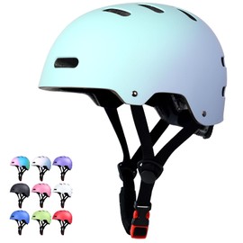 Skateboard Bike Helmet for Adults Women Men Youth Kids (2-3-5-8-14+ Years Boys Girls) - Lightweight Multi-Sport Adjustable Helmets for Bicycle Skateboard Scooter Skate Cycling