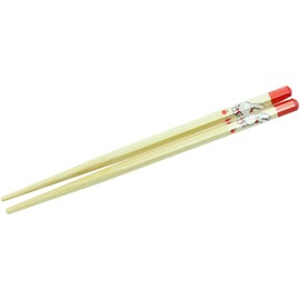 Chopsticks, Seiwa Hexagonal Intelligence Spatula, Popo and Mimi, Children's Chopsticks (6.3 inches (16 cm) (5 Years Old), Red)