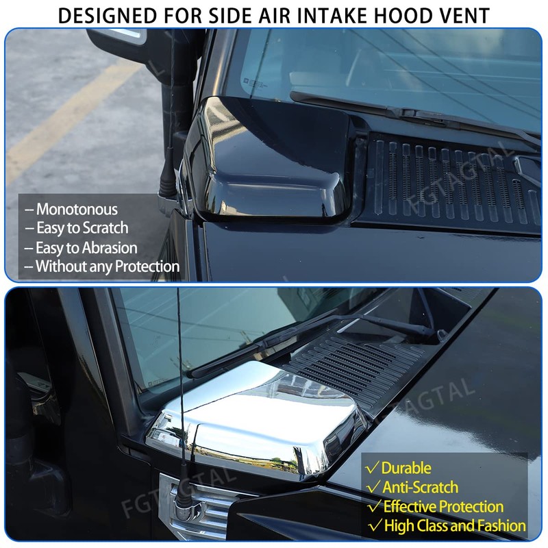 Fgtagtal Side Air Intake Hood Vent Cover Compatible with Hummer