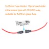 XFFCSEC Fuse Holder Kit:10pcs 18 AWG Screw Type 5X20 Inline
