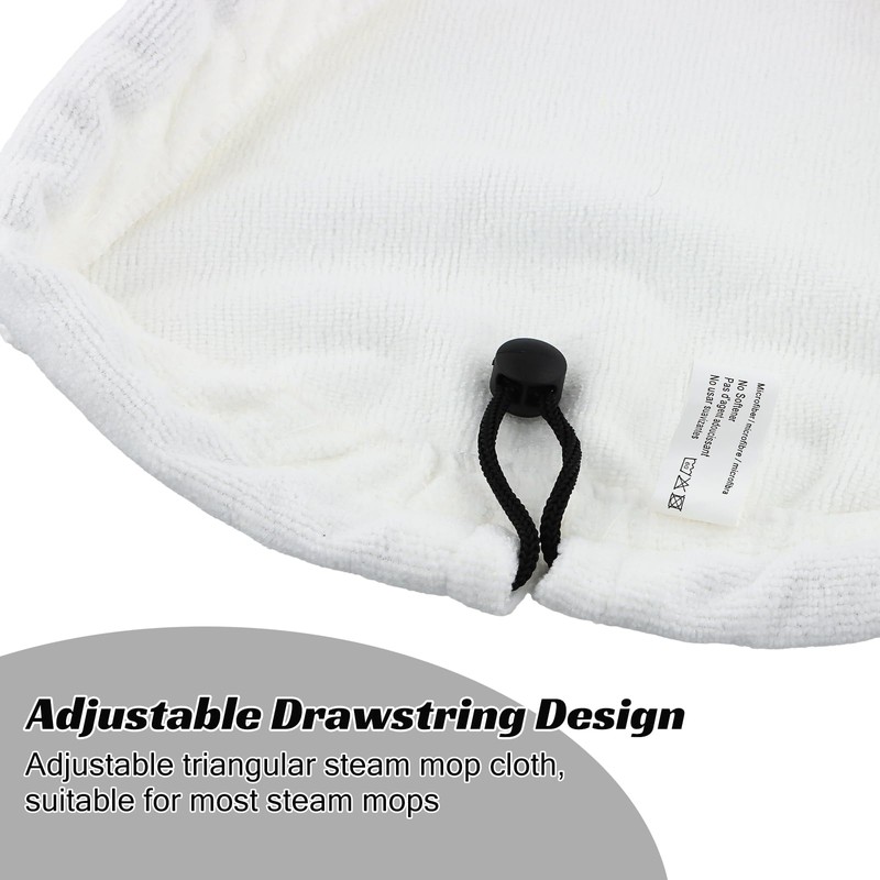 Pinsheng Pack of 8 Steam Mop Replacement Cloths, Microfibre Replacement