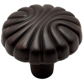 Cosmas 9904ORB Möbelknauf, rund, mit Ölgeriffeltem Bronzefarben, 3,8 cm Durchmesser, 10 Stück