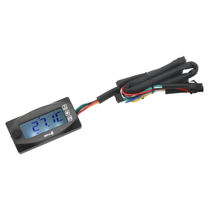 HEEPDD Motorcycle Temperature Display, Universal DC 12V LCD Screen, Strong