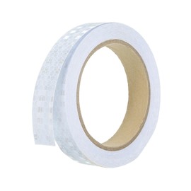 PATIKIL Reflective Tape 0.8 Inches x 33 Feet Waterproof High Visibility Warning Safety Tape Outdoor Reflector for Bicycles Cars Motorcycles Trucks White