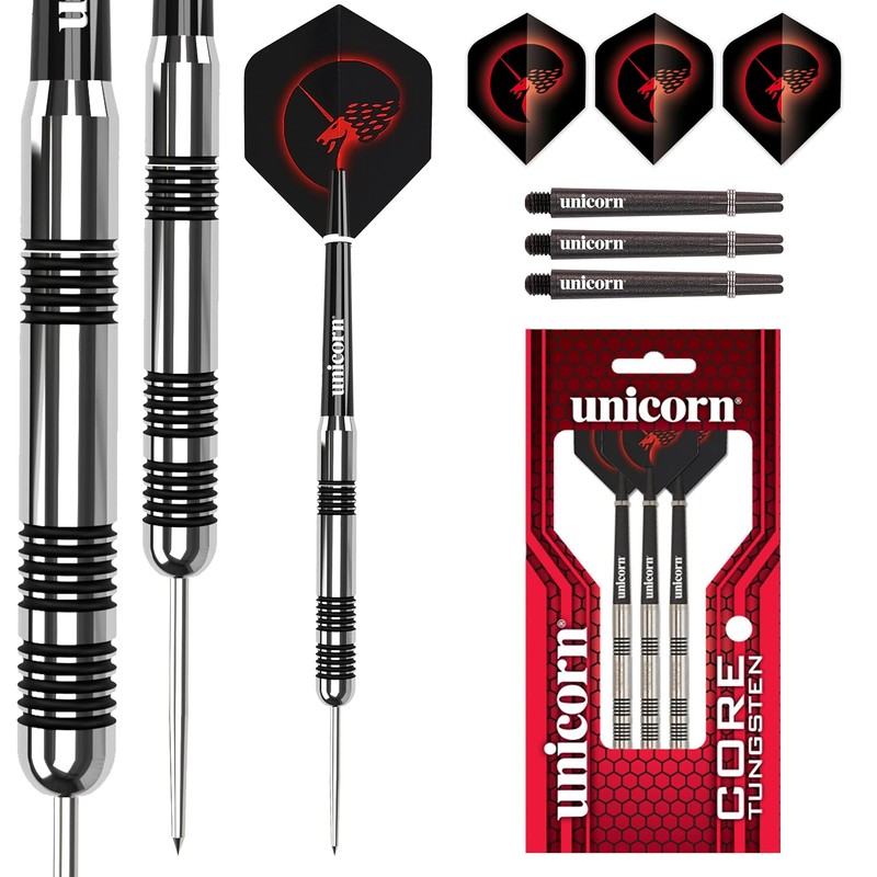 Unicorn Steel Tip Professional Darts Set | Core Style 3