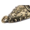 TheBeadChest Elongated African Brass Mask Pendant (50x90mm): Genuine West African