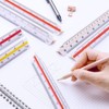Triangular Scale Ruler 30cm, Metric Plastic Scale Ruler Architect for