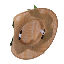 Girls Women Victorian Tea Party Sun Hat Bows Flowers Straw Hats (M)